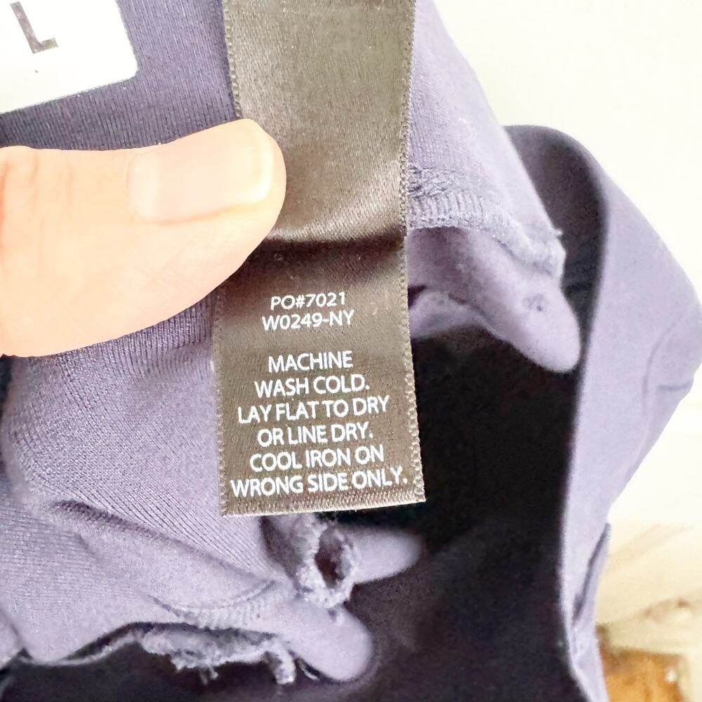 Betabrand Classic Dress Yoga Pant Navy Blue Slimming Stretch Cropped W0249-NY L - Picture 11 of 13